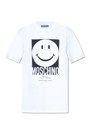 送料関税込 ◆MOSCHINO◆T-SHIRT WITH PRINT Moschino Printed T-Shirt - Black - Men | 072152411555